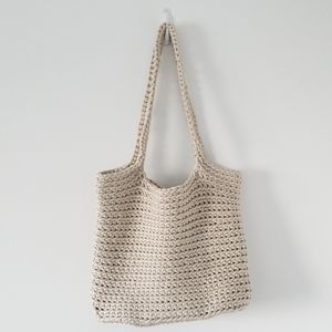 Knit tote bag